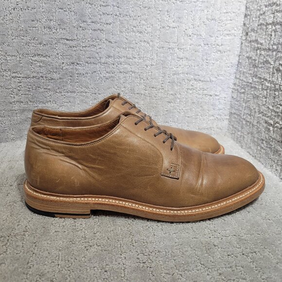 Grant Stone Plain Toe Men's Size US 10.5 E Dune Chromexcel Leather Oxford Shoe - Picture 5 of 12